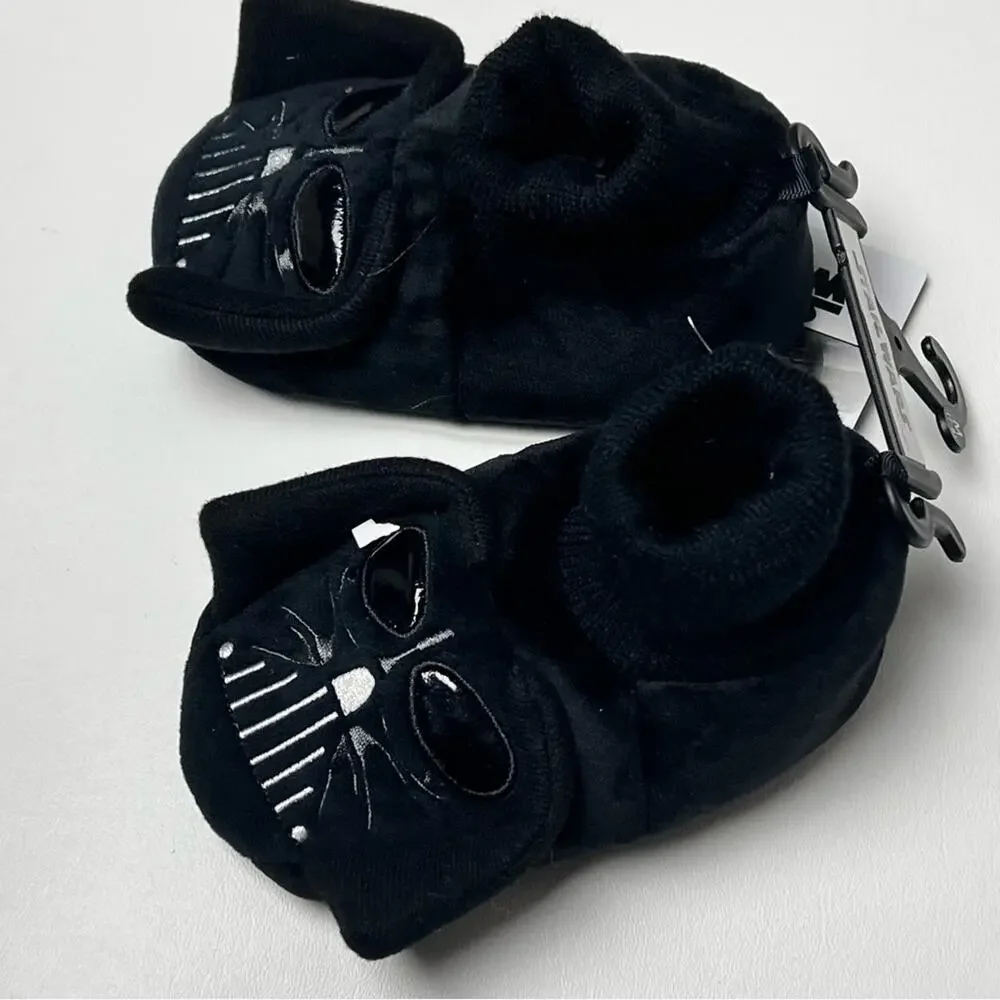 Star Wars Darth Vader  Character Boy's Black Slippers  Sz M 7-8